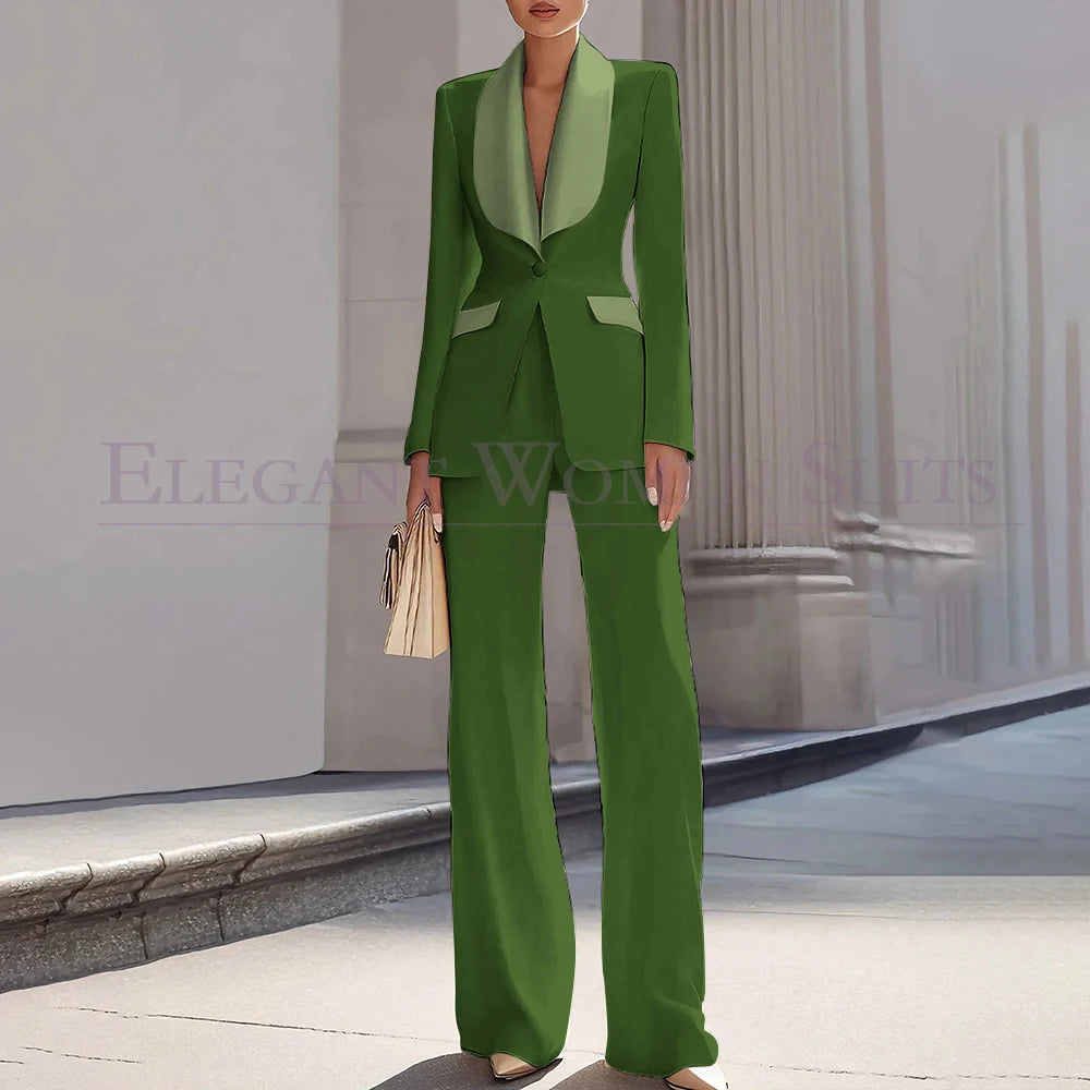 Grace | Shawl Lapel One-Button Luxury Blazer Suit