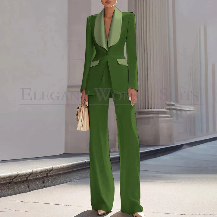 Grace | Shawl Lapel One-Button Luxury Blazer Suit