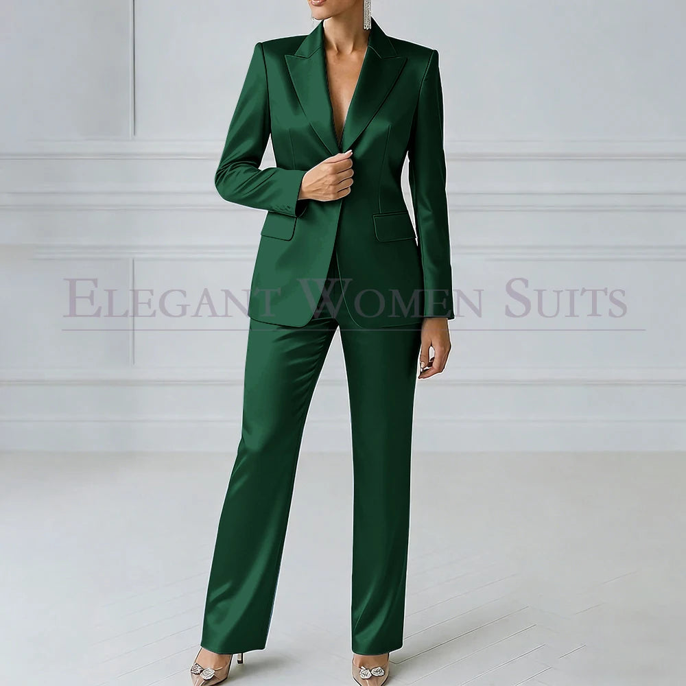 Sophia | Royal Blue One-Button Slim Blazer Suit