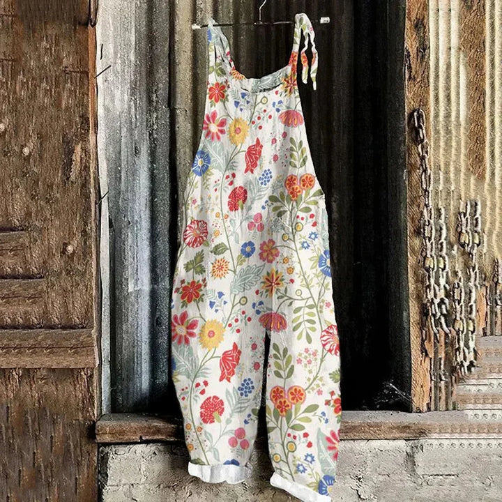 Jhenna | 3D Art Pattern Casual Loose Jumpsuit