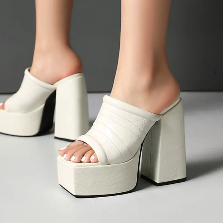 Valentina | High Heel Platform Mules