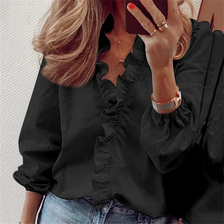 Emma™ | Feminine Blouse with Playful Ruffles