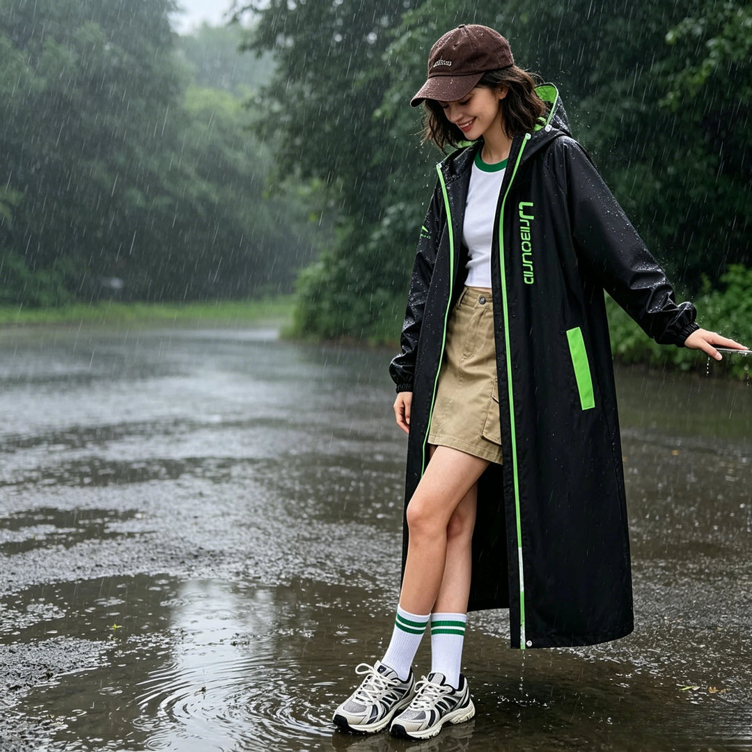 Sage | Hooded Poncho Rain Suit with Pants