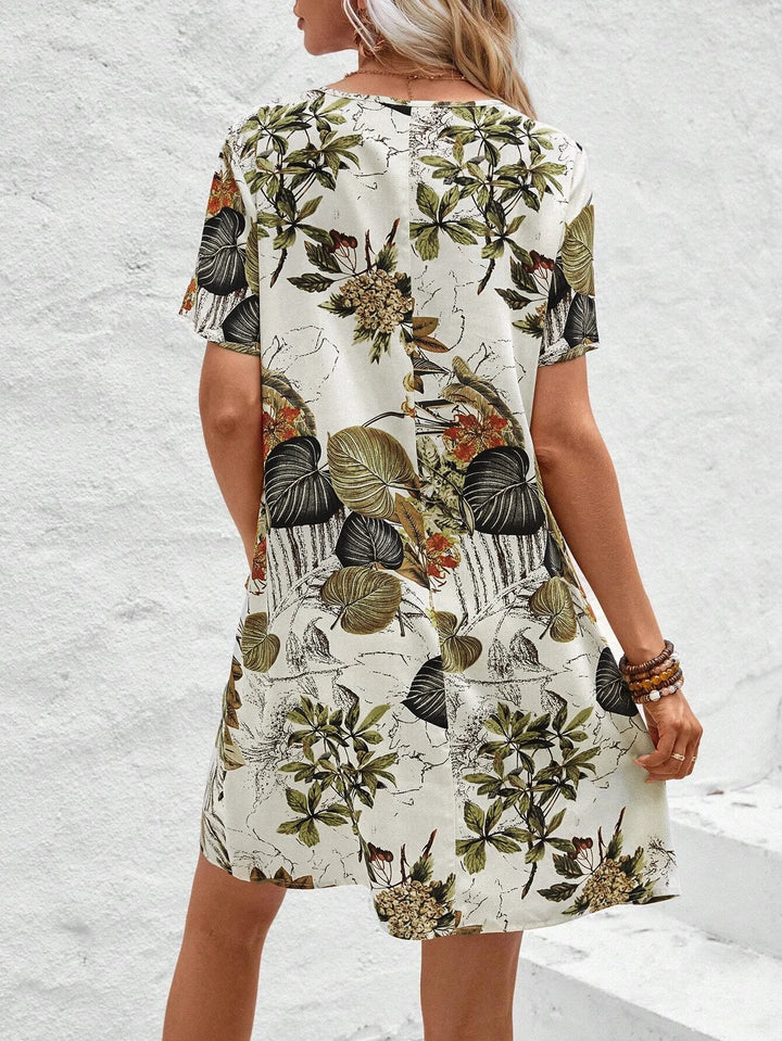 Coralie™ | Floral V-Neck Vacation Dress