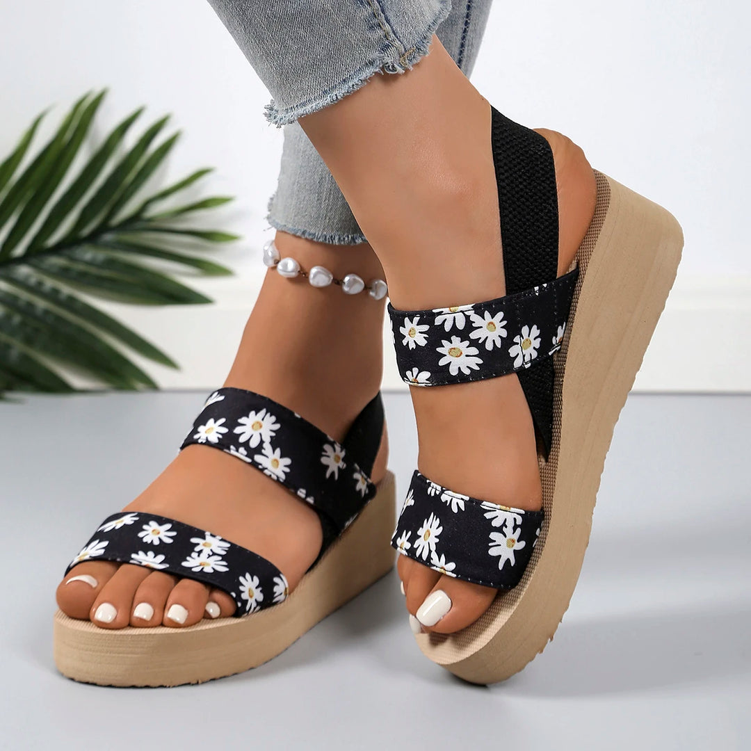 Fiora™ | Floral Platform Wedge