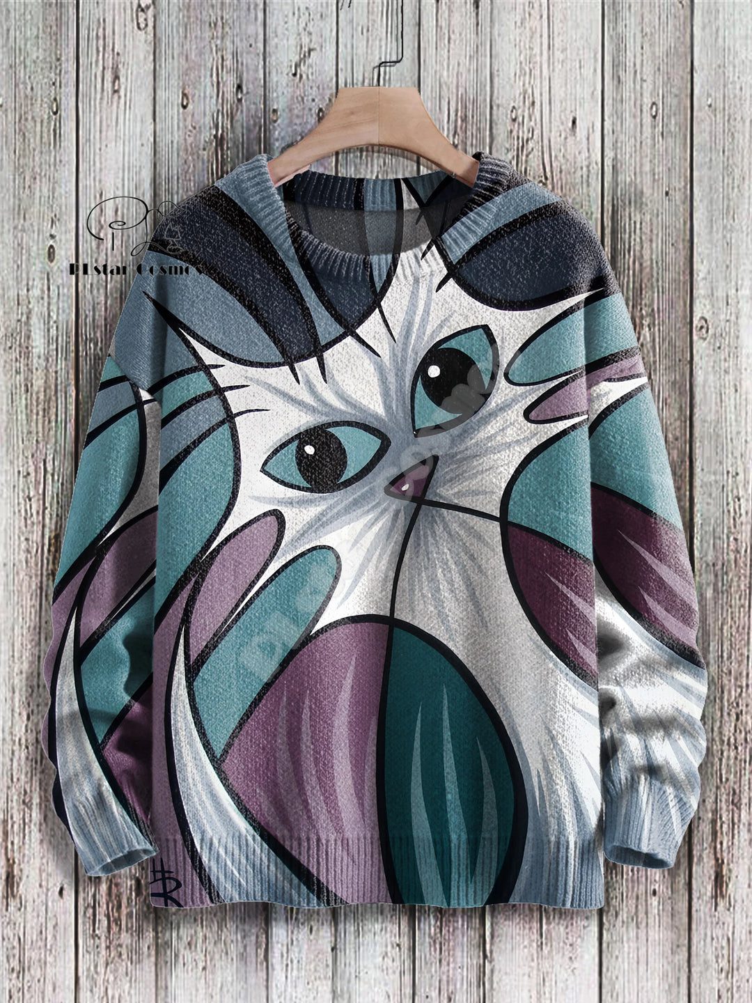 Winter | Christmas Cat Graffiti Pullover