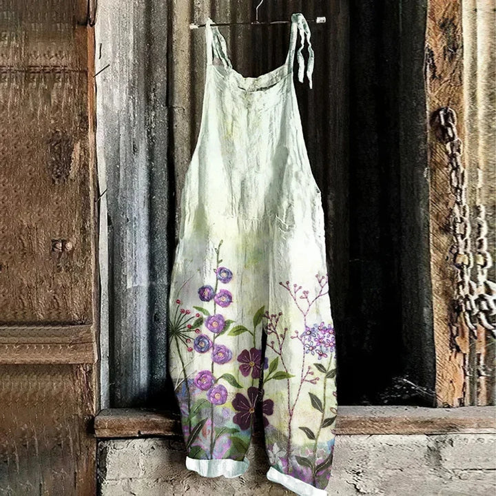 Jhenna | 3D Art Pattern Casual Loose Jumpsuit