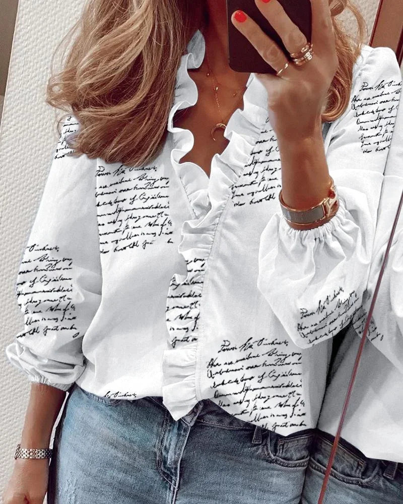 Emma™ | Feminine Blouse with Playful Ruffles