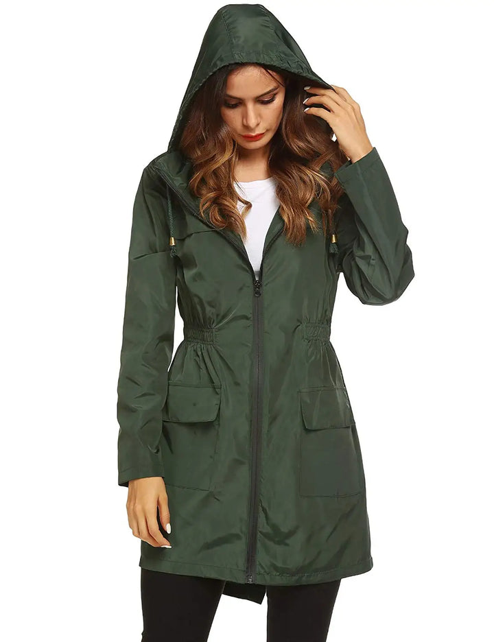 Sienna | Packable Hooded Sprint Rain Jacket