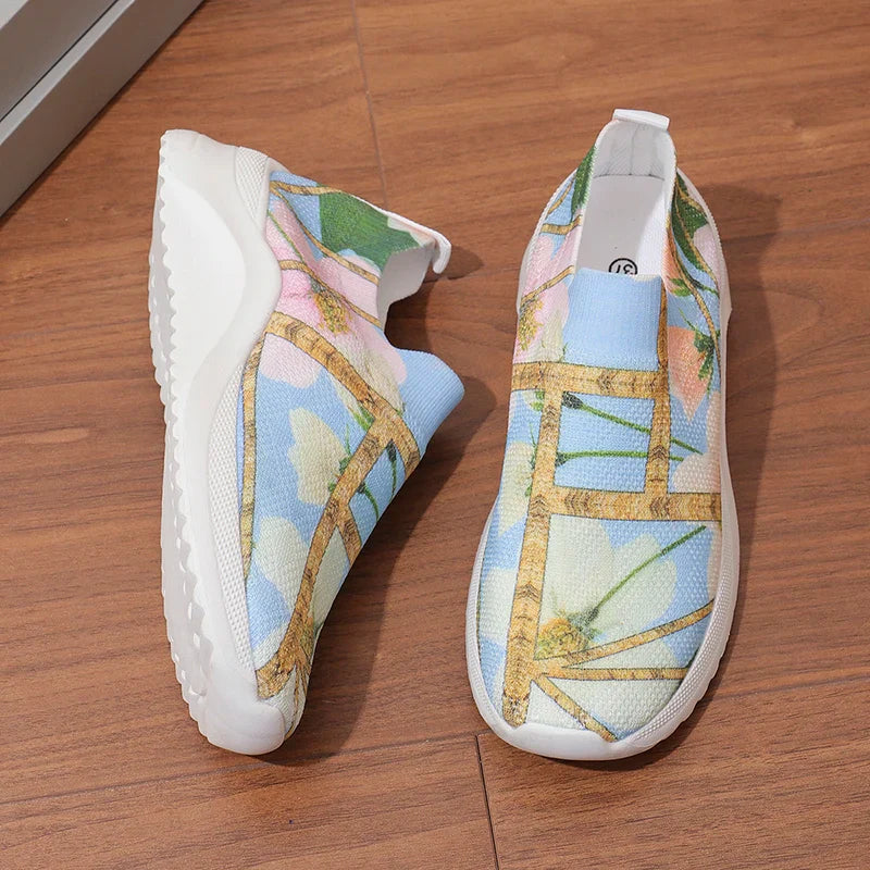 Beatrice | Lightweight Printed Slip-On Flats