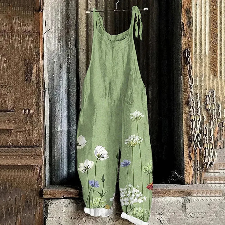 Jhenna | 3D Art Pattern Casual Loose Jumpsuit