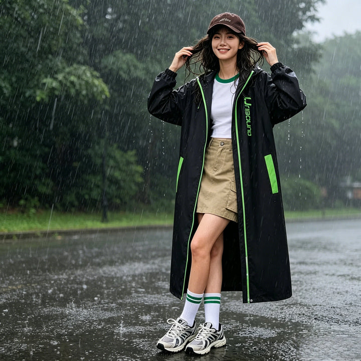 Sage | Hooded Poncho Rain Suit with Pants