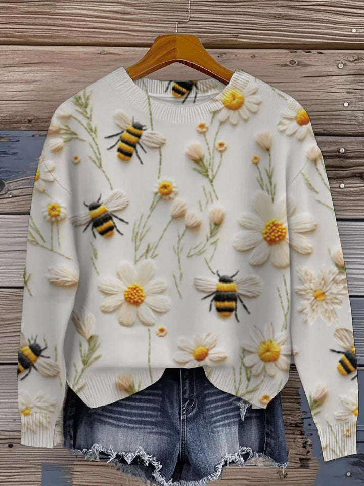 Willow | Animal Print Round-Neck Pullover