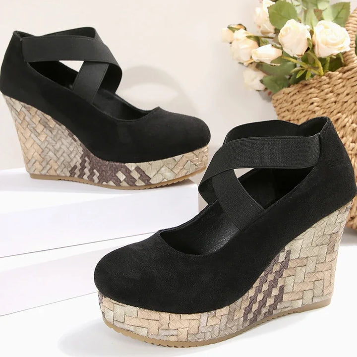 Stella | Cross-Strap Wedges