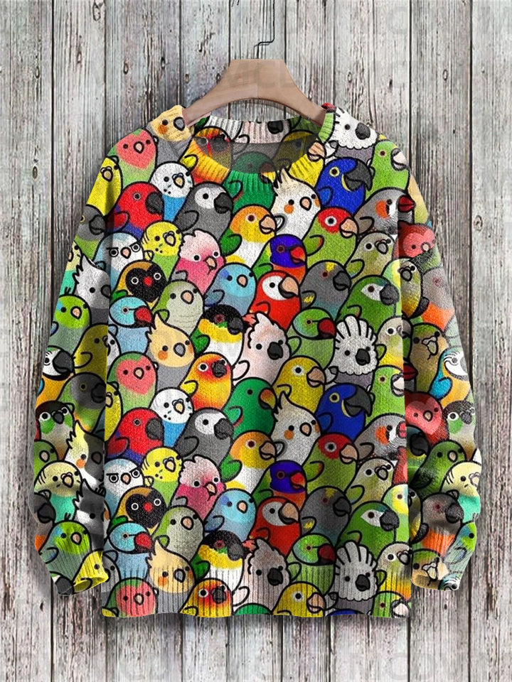 Bruno | Abstract Dog Art Knit Pullover