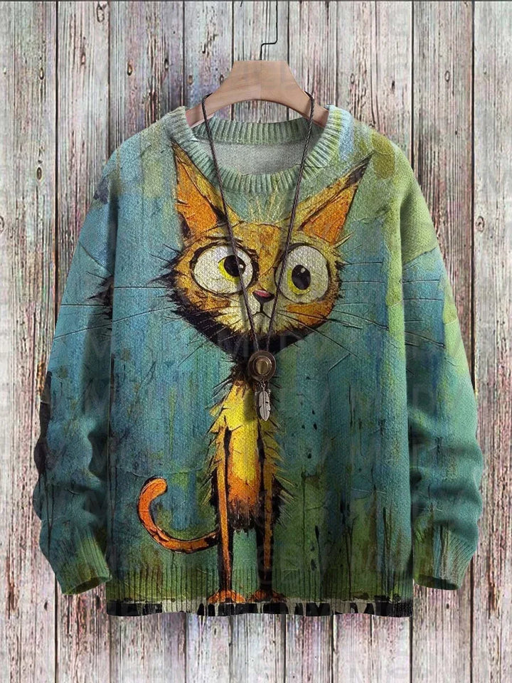 Jazz | Cat Music Moon Cow Art Pullover