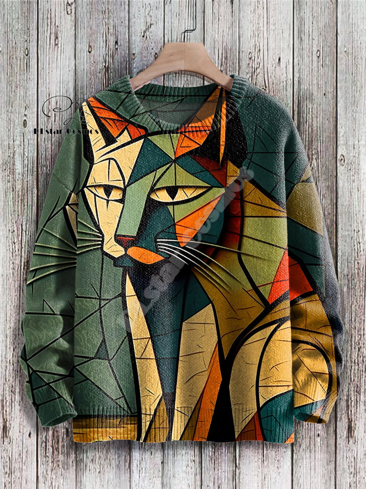 Noel | Christmas Cat Graffiti Pullover