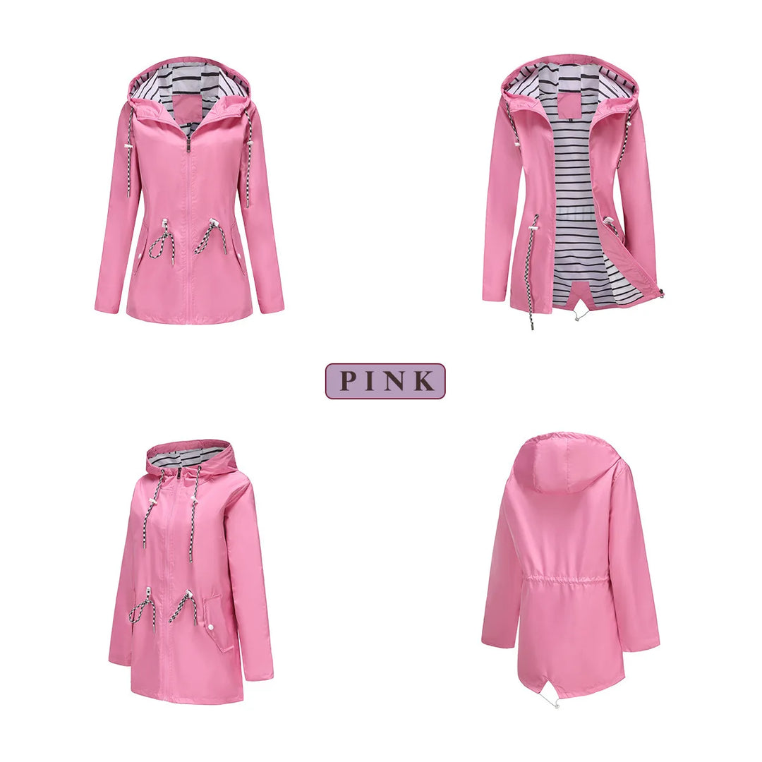 Bronte | Longline Hooded Windbreaker Jacket