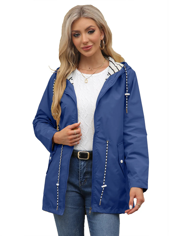 Bronte | Longline Hooded Windbreaker Jacket