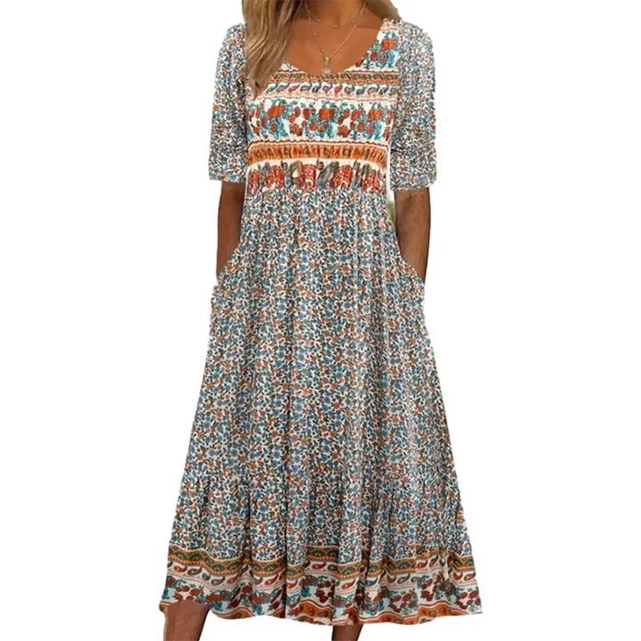 Jolie | Women's Bohemian Long Print Dress