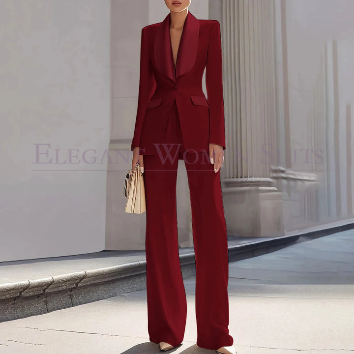 Grace | Shawl Lapel One-Button Luxury Blazer Suit