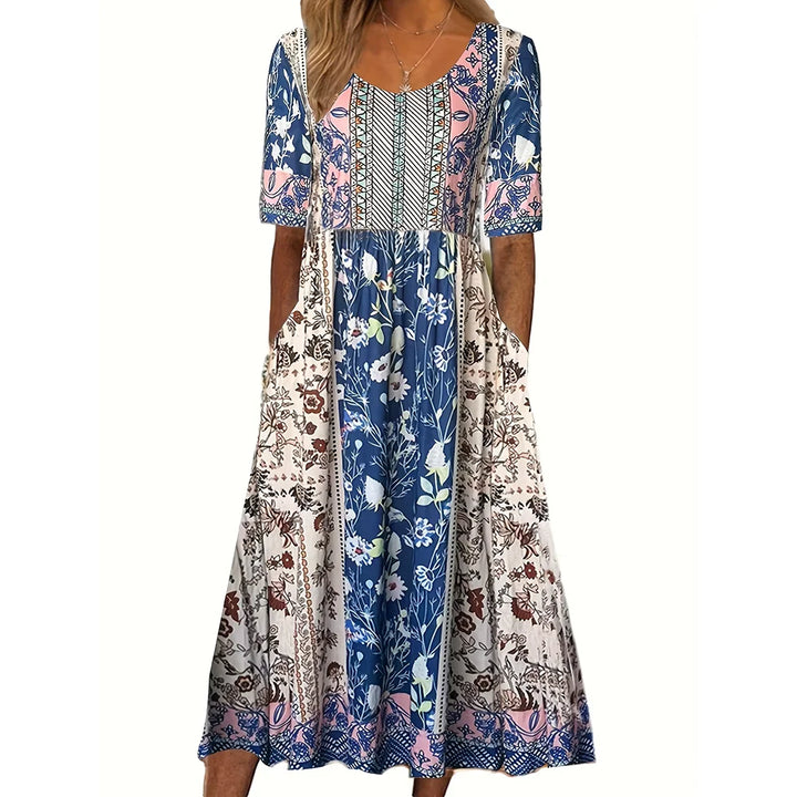 Jolie | Women's Bohemian Long Print Dress