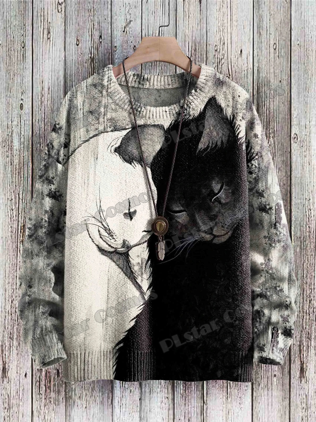 Cleo | 3D Cat Abstract Art Pullover