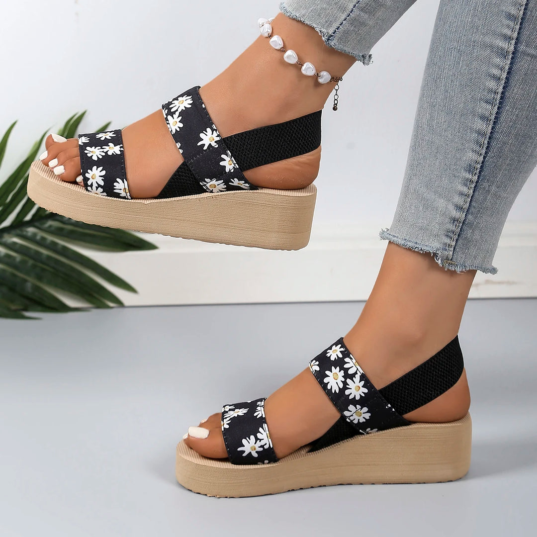Fiora™ | Floral Platform Wedge