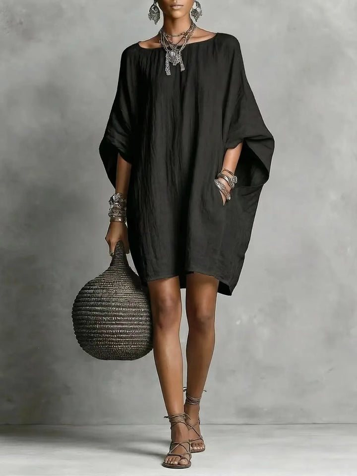 Celeste | Elegant Off-Shoulder Long Sleeve Dress