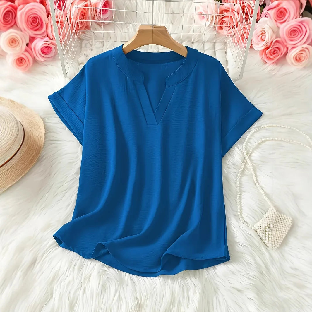 Adeline™ | Easy Solid Casual Blouse