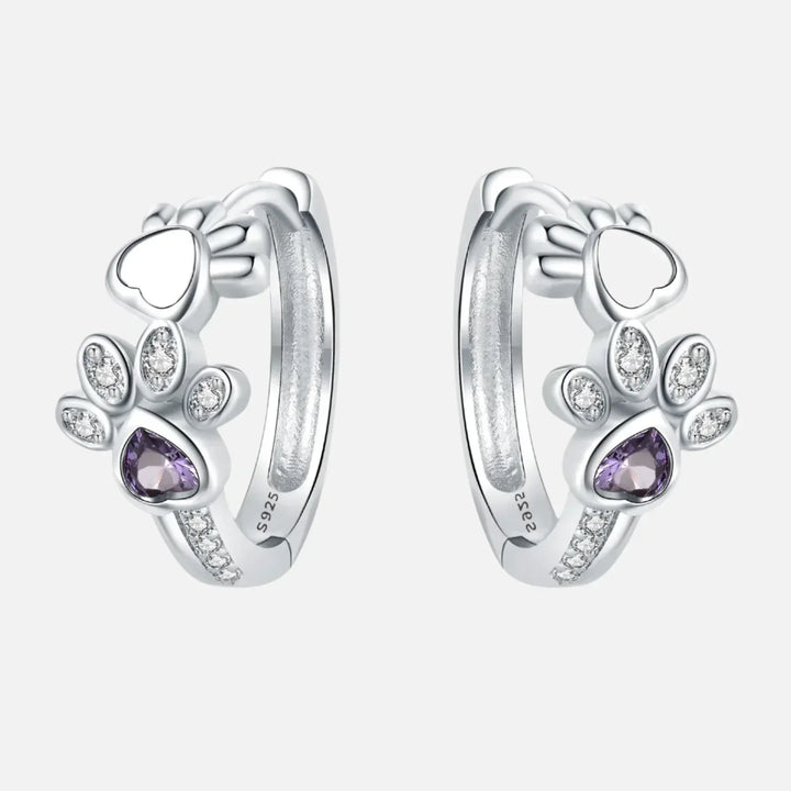 Emery™ | Heart Paw Huggie Earrings