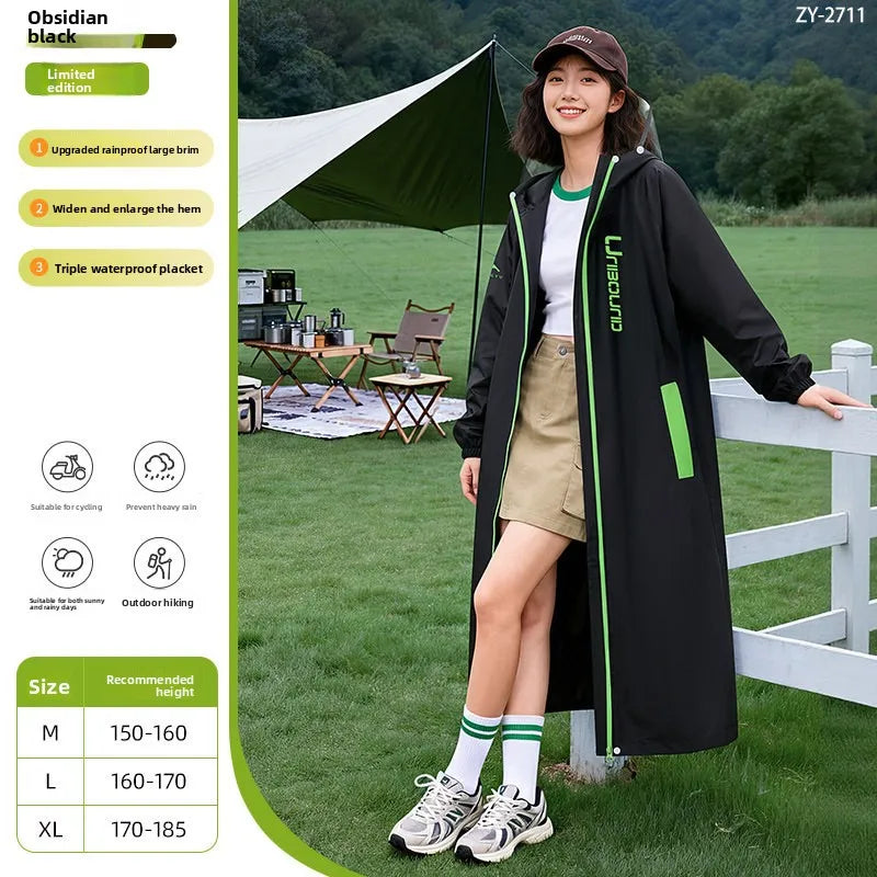 Sage | Hooded Poncho Rain Suit with Pants
