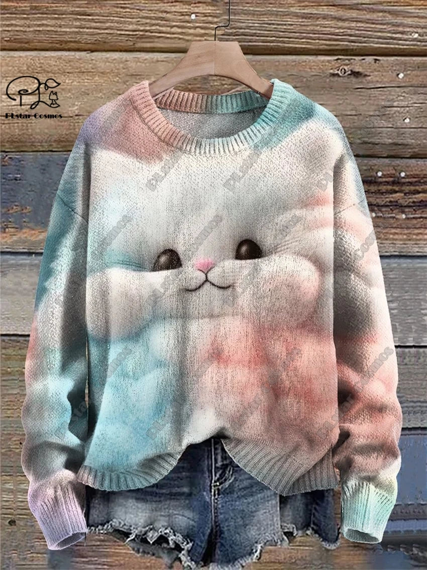 Stella | Funny Cat 3D Print Pullover