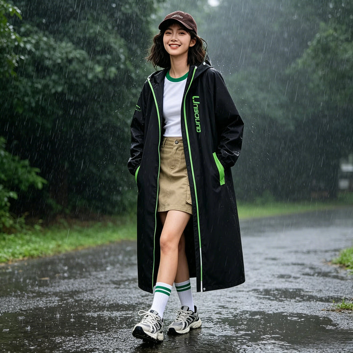 Sage | Hooded Poncho Rain Suit with Pants