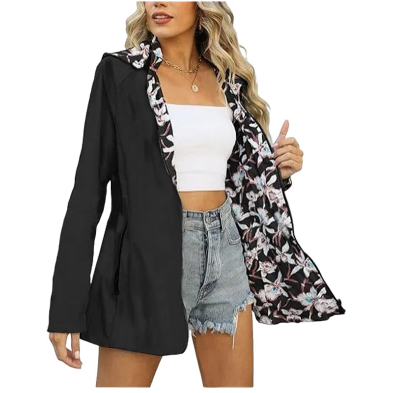 Aurora | Reversible Printed Hooded Jacket