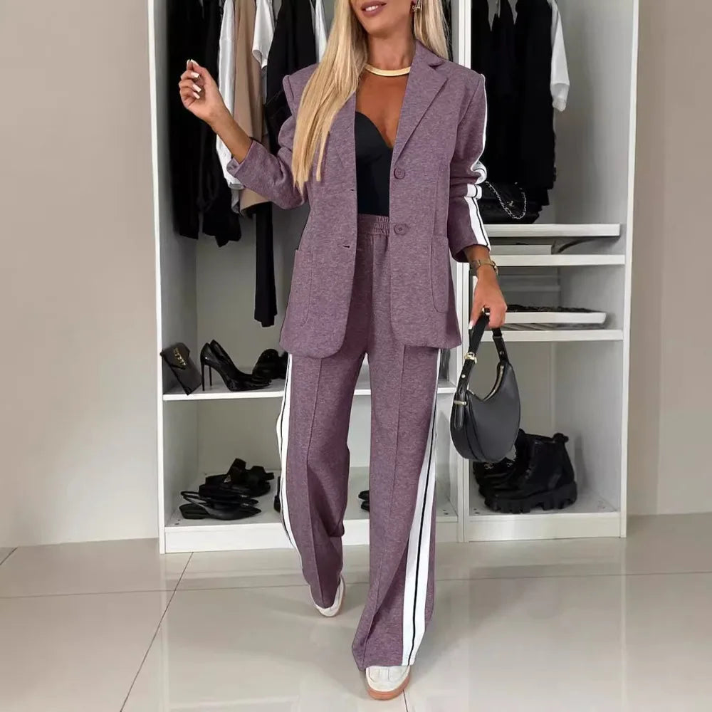 Claire | Single-Breasted High-Waist Blazer Suit