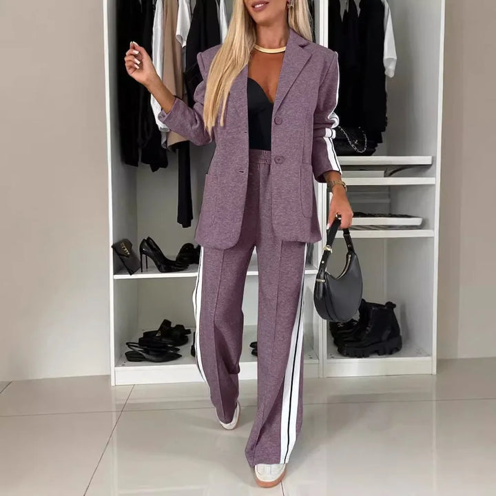 Claire | Single-Breasted High-Waist Blazer Suit