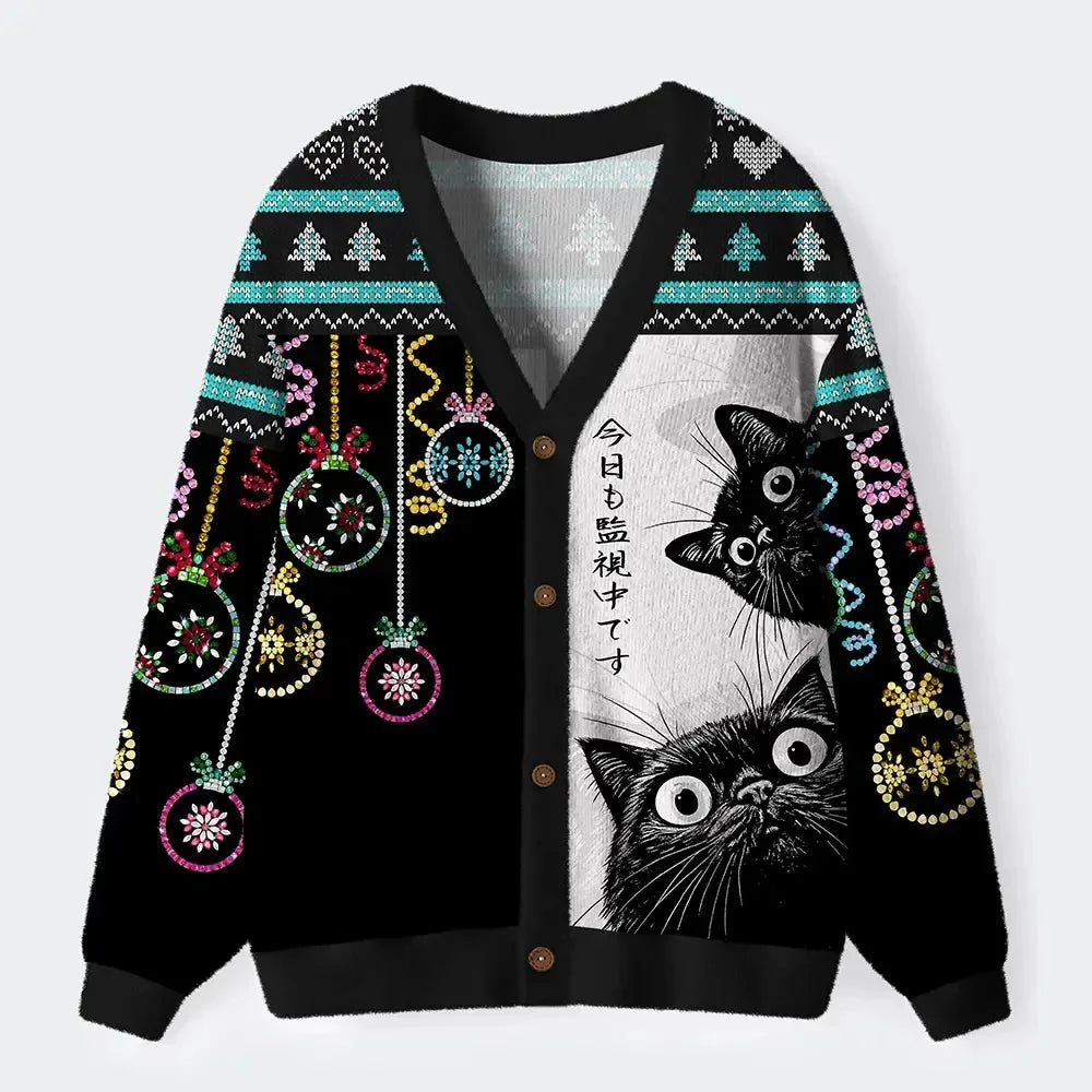 Harvest | Black Cat Wheat Field Cardigan
