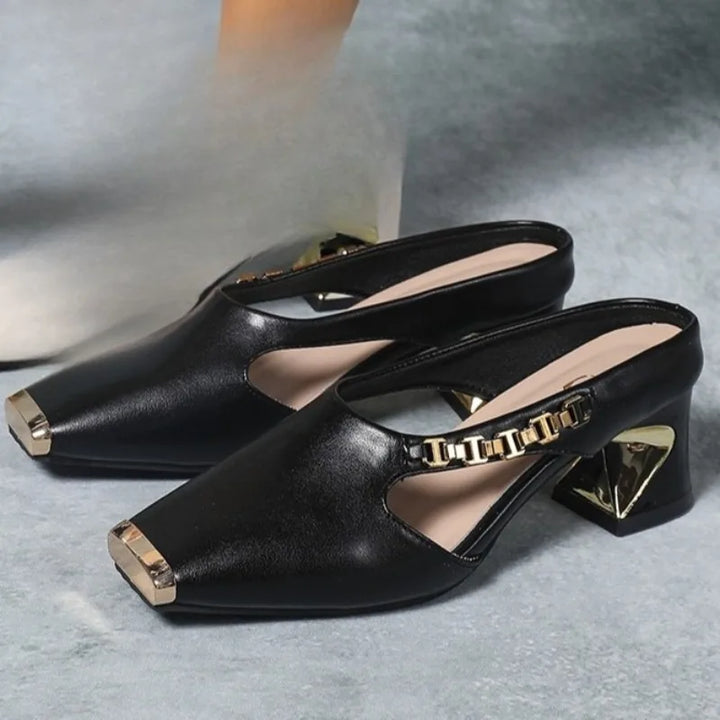 Margot | Metal-Toe Heels
