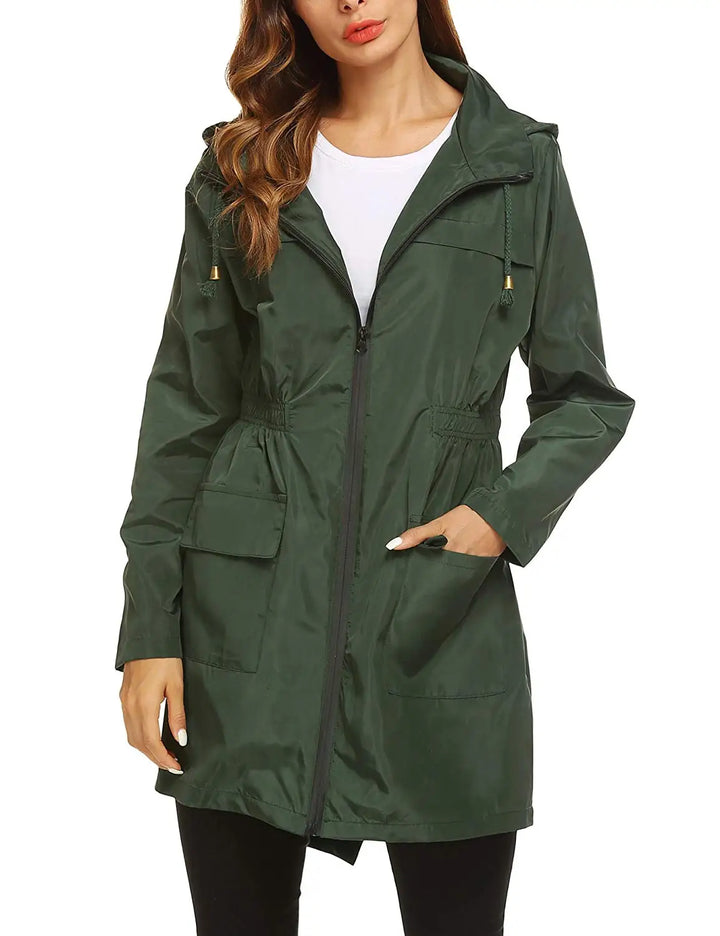 Sienna | Packable Hooded Sprint Rain Jacket