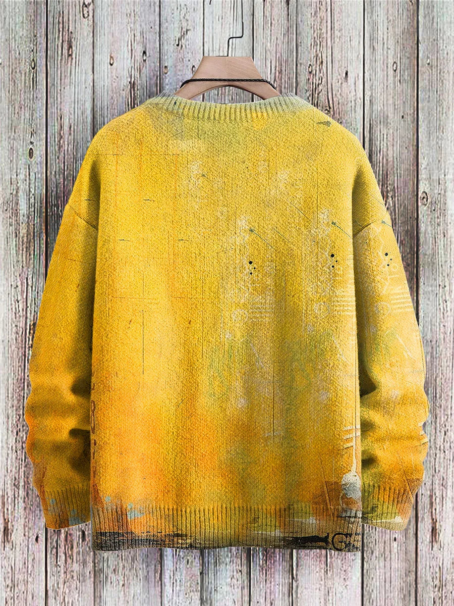 Giggle | Funny Cat Art 3D Knit Pullover
