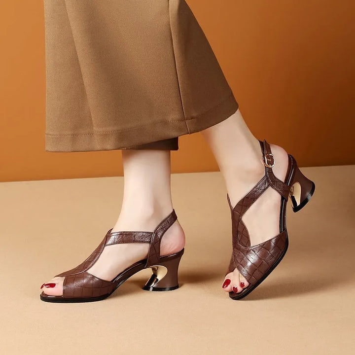 Giada | Sculptural Heel Sandals