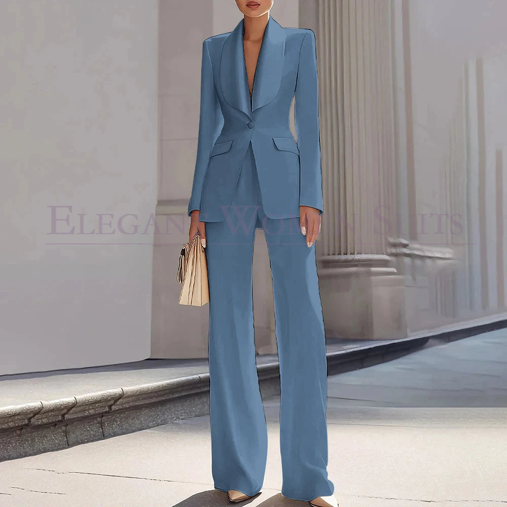 Grace | Shawl Lapel One-Button Luxury Blazer Suit