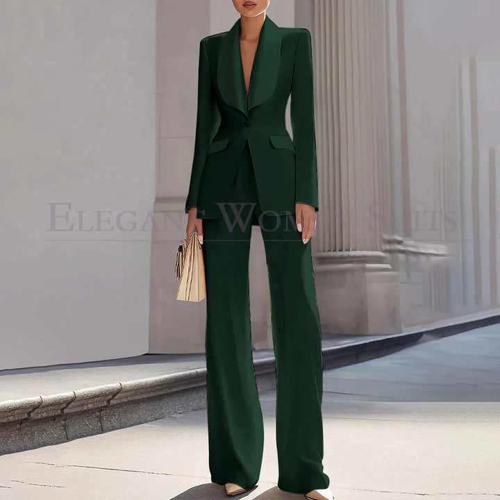 Grace | Shawl Lapel One-Button Luxury Blazer Suit