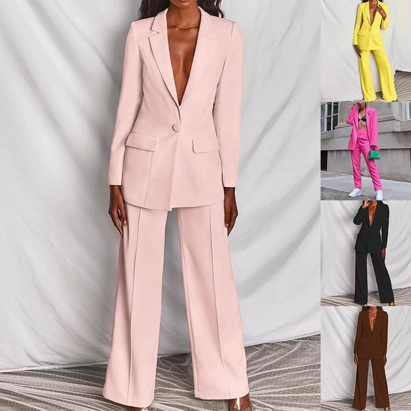 Audrey | Classic Long Sleeve Office Suit Set