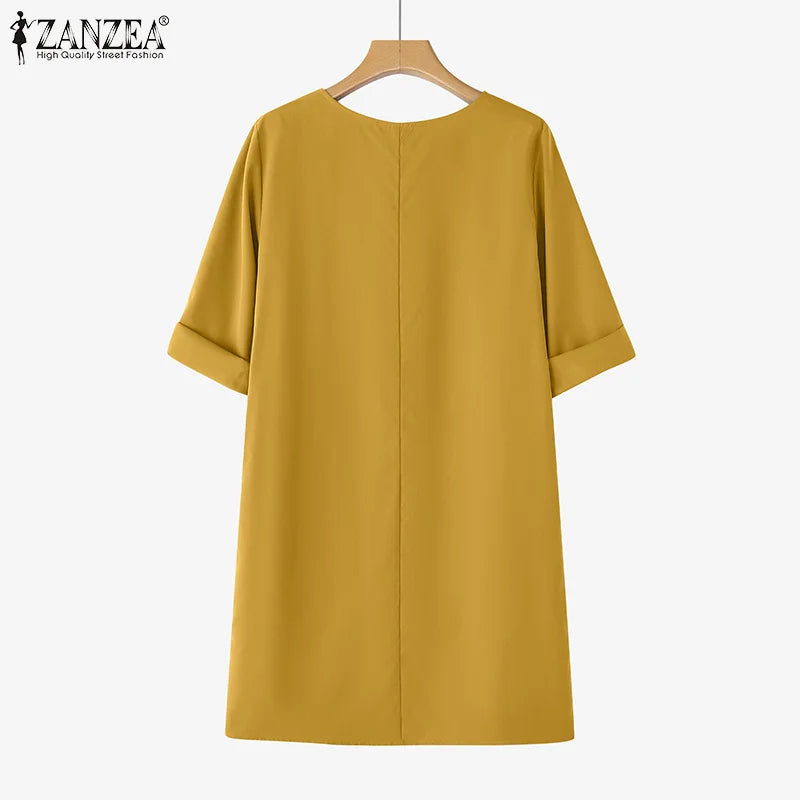 Octavia | Women's Knee-Length Shirt Party Dress