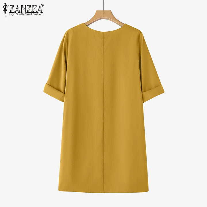 Octavia | Women's Knee-Length Shirt Party Dress