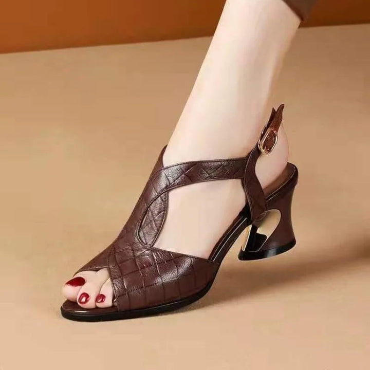 Giada | Sculptural Heel Sandals