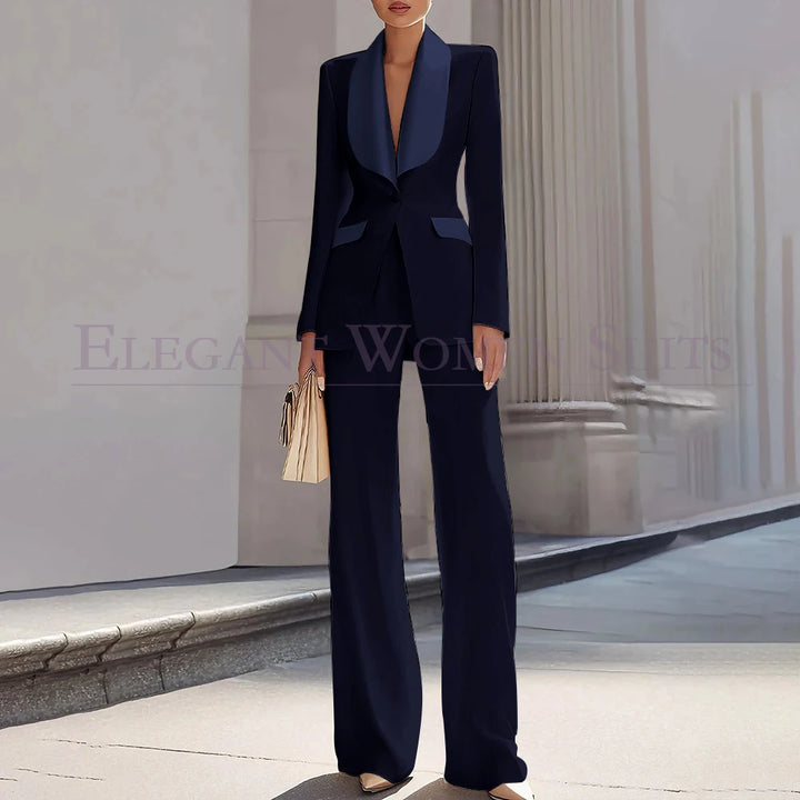 Grace | Shawl Lapel One-Button Luxury Blazer Suit
