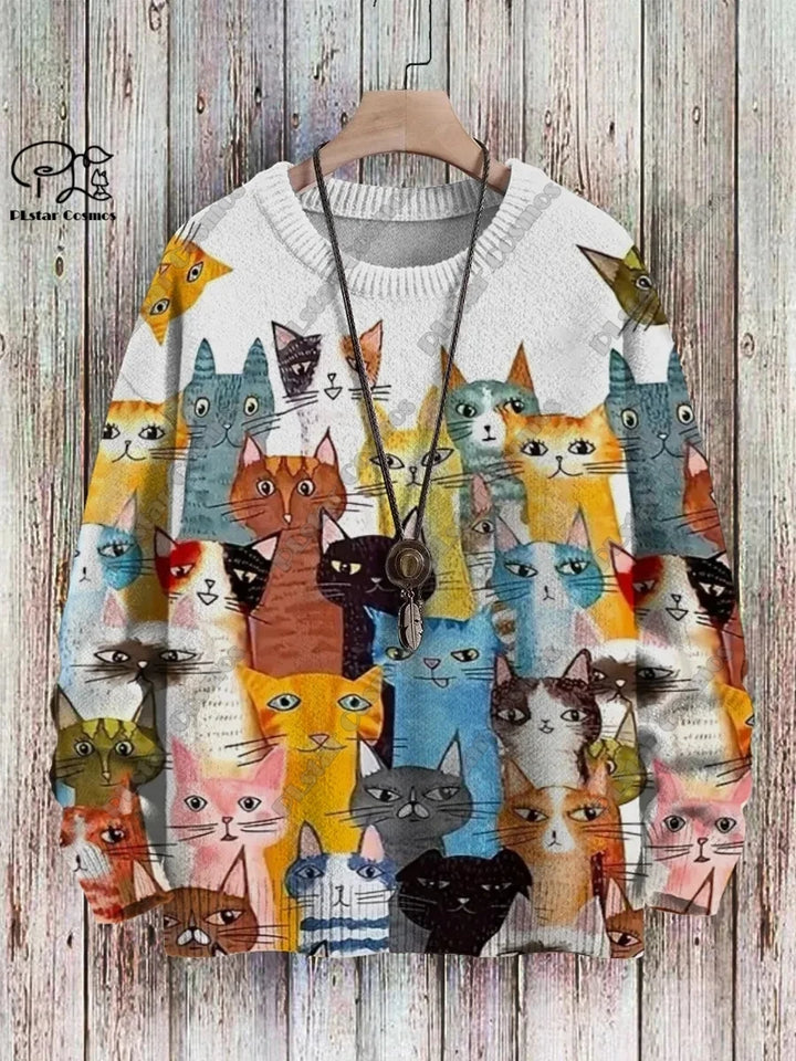 Safari | Cat Dog Cheetah Print Pullover
